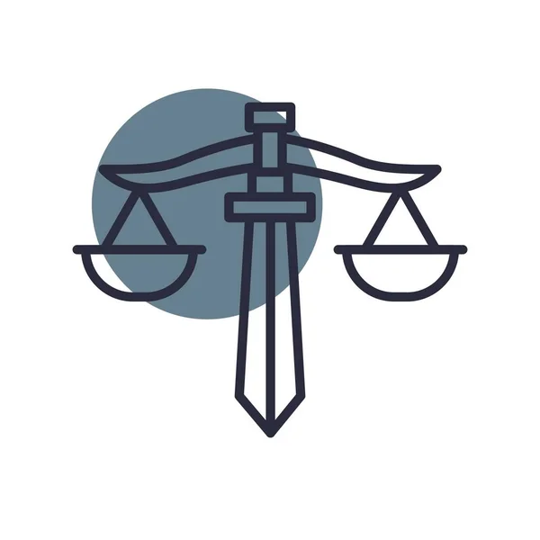 Justice Creative Icons Tervezése — Stock Vector
