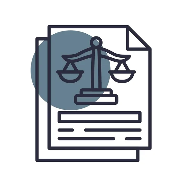 Justice Creative Icons Tervezése — Stock Vector