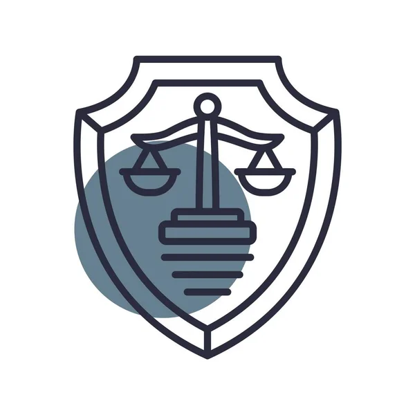 Justice Creative Icons Design — Vettoriale Stock