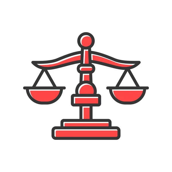 Justice Creative Icons Desig — Stock Vector