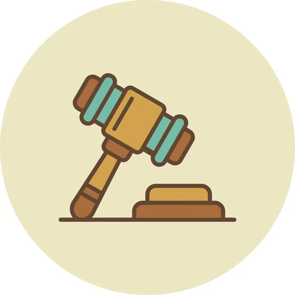 Law Creative Icons Desig — Stock Vector