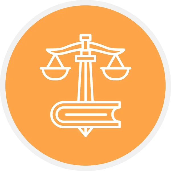 Law Creative Icons Desig — Vector de stock