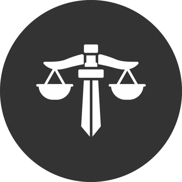 Креативные Иконы Правосудия — стоковый вектор