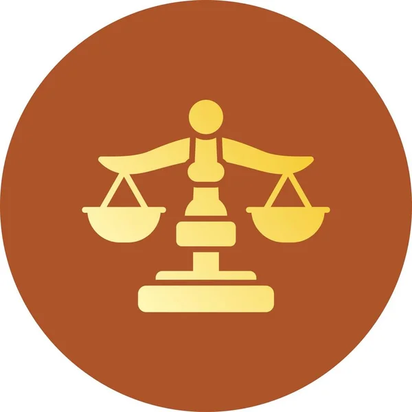 Ikon Kreatif Keadilan Desig - Stok Vektor