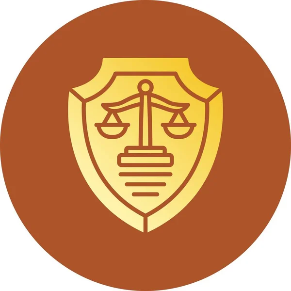 Justice Creative Icons Design — Vector de stock