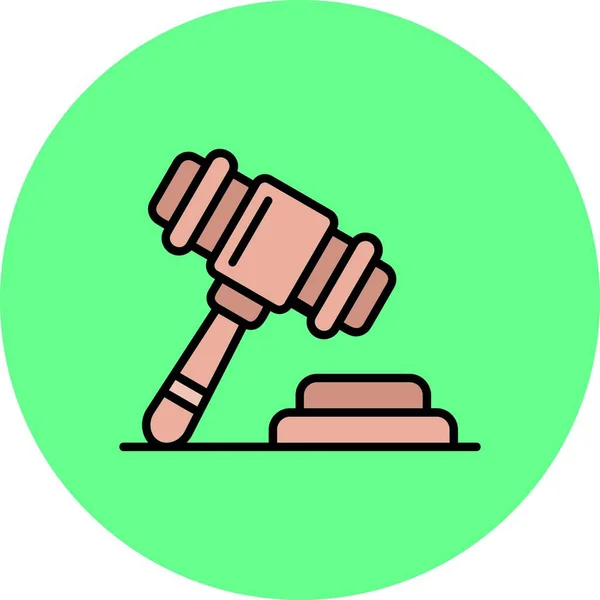 Law Creative Icons Desig — Stock vektor