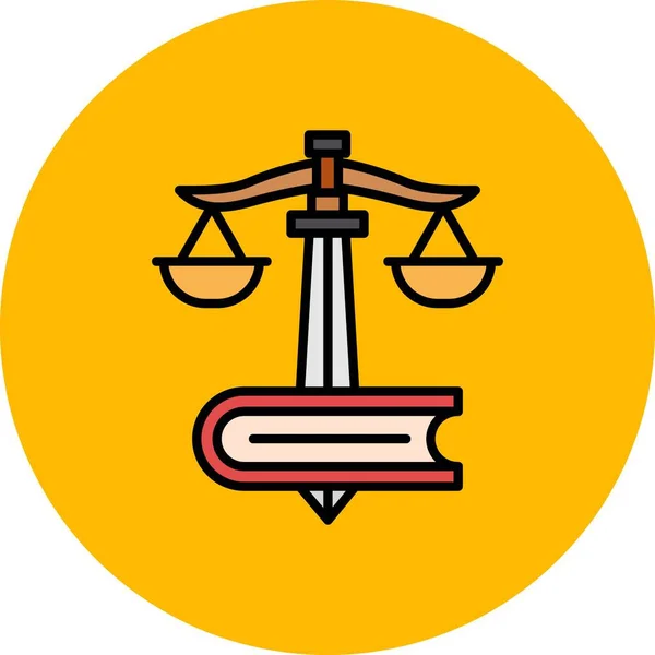 Law Creative Icons Desig — Stock Vector