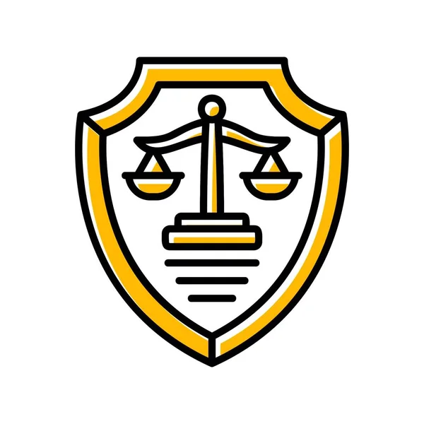 Justice Creative Icons Design — Stockvektor