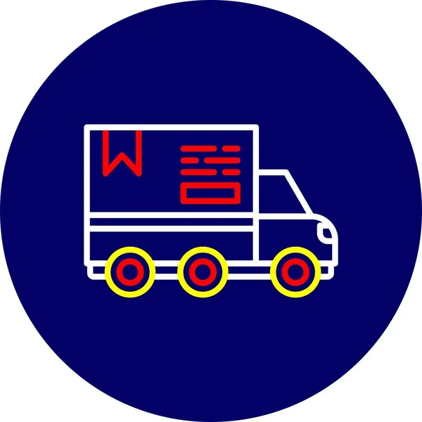 Delivery Truck Creative Icons Desig — Vector de stock