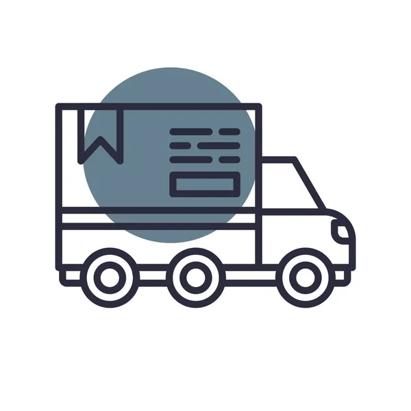 Delivery Truck Creative Icons Desig — Stockvektor