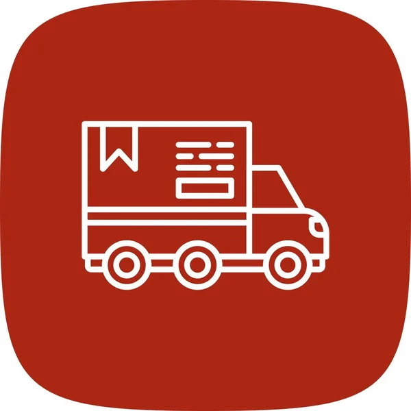 Delivery Truck Creative Icons Desig — Vetor de Stock