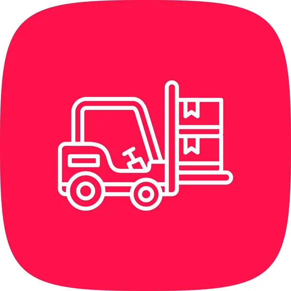 Forklift Creative Icons Desig — Vettoriale Stock