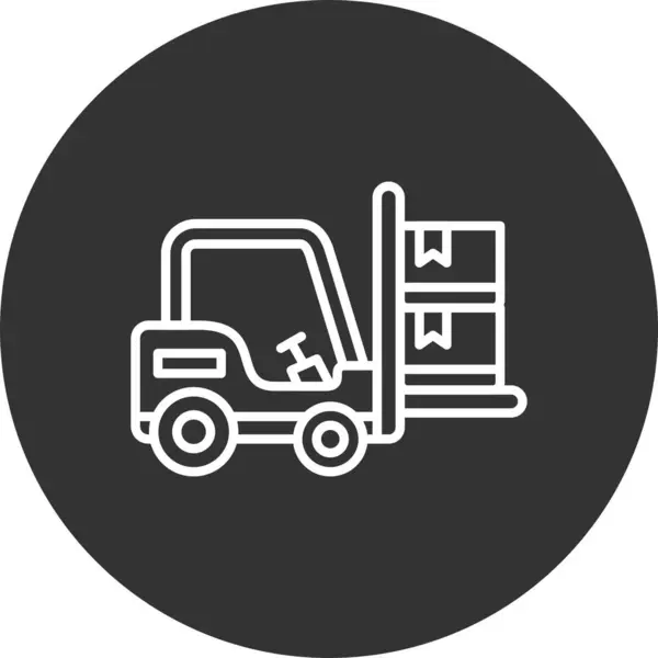 Forklift Creative Icons Desig — Archivo Imágenes Vectoriales