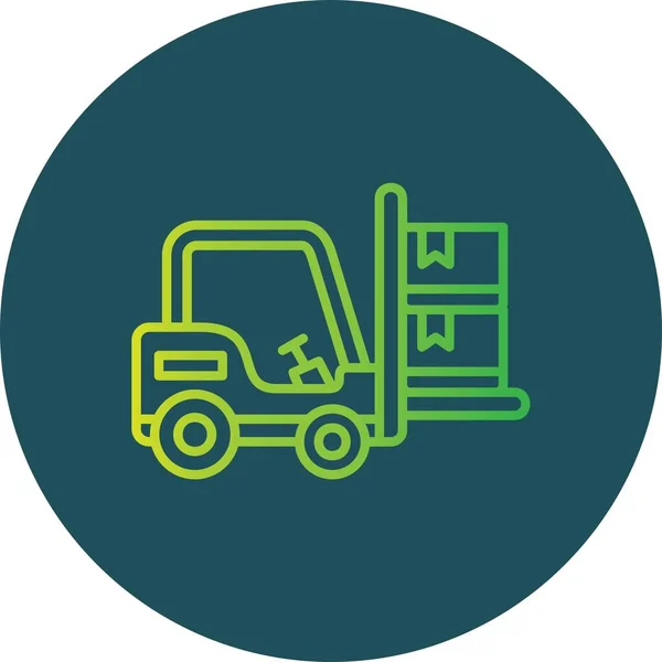 Forklift Creative Icons Desig — Wektor stockowy