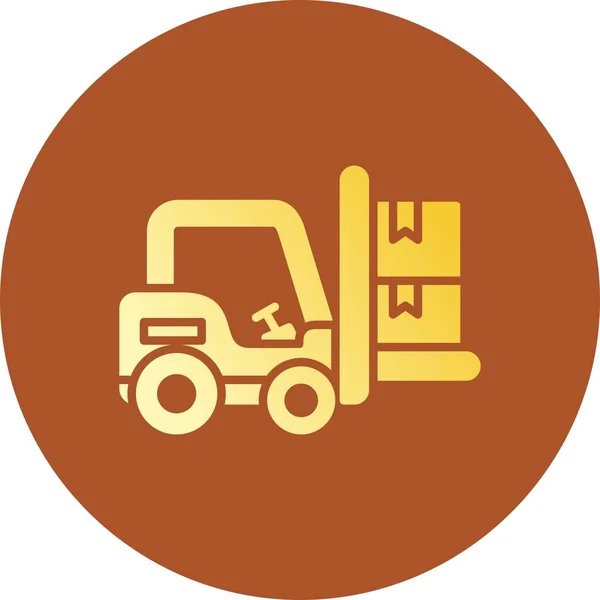 Forklift Creative Icons Desig — Stock Vector