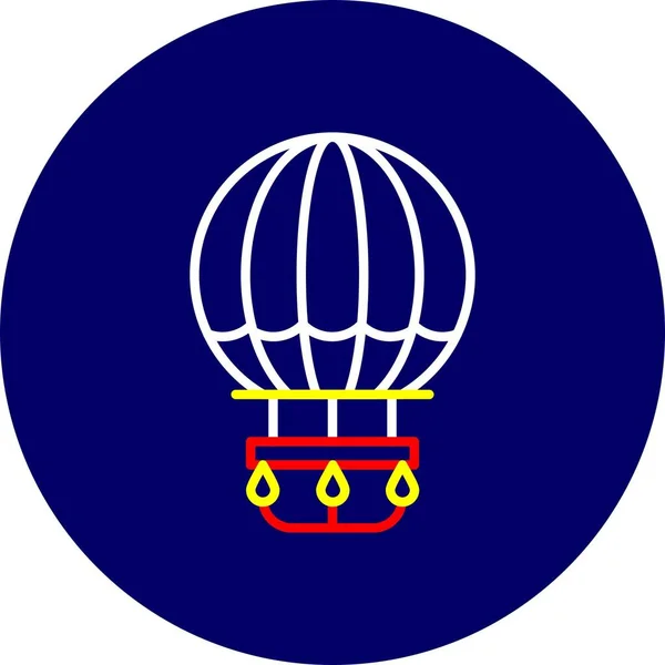 Hot Air Balloon Creative Icons Desig — Stockvector