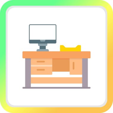 Çalışma Tablosu Yaratıcı Simgeler Tasarımı