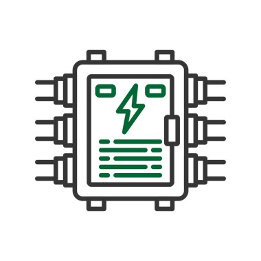 Elektrik Paneli Yaratıcı Simgeler Tasarımı
