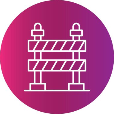 Yol Bariyeri Yaratıcı Simgeler Tasarımı