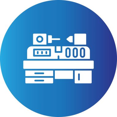 Torna Makinesi Yaratıcı Simgeler Tasarımı
