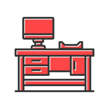 Çalışma Tablosu Yaratıcı Simgeler Tasarımı