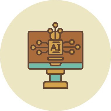 Artificial Intelligence Creative Icons Desig