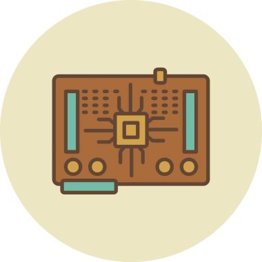 Devre Tahtası Yaratıcı Simgeler Tasarımı