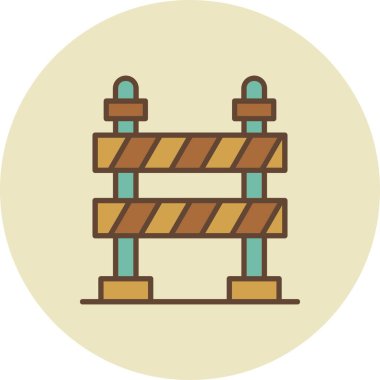 Yol Bariyeri Yaratıcı Simgeler Tasarımı