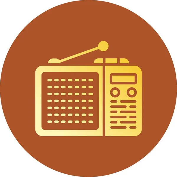 Radio Creative Icons Desig — Vector de stock