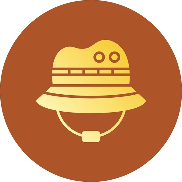 Sombrero Iconos Creativos Desig — Archivo Imágenes Vectoriales