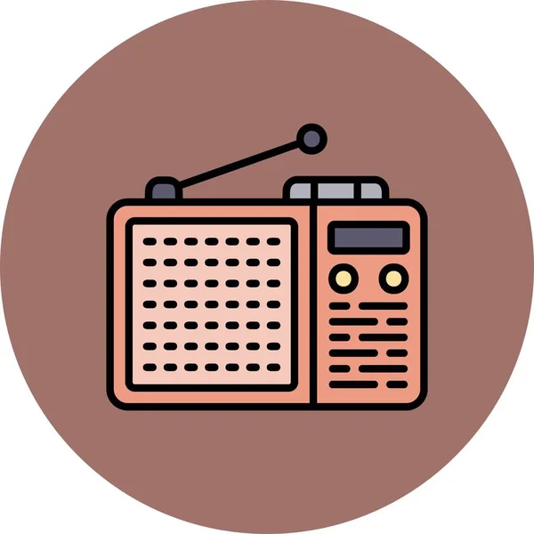 Radyo Yaratıcı Simgeler Tasarımı — Stok Vektör