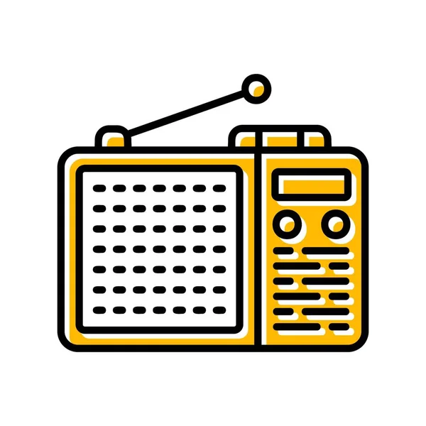 Radio Creative Icons Desig — Stok Vektör