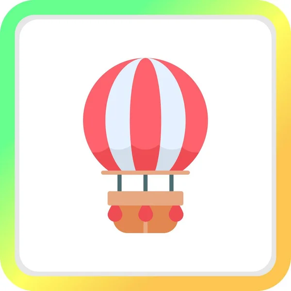 Hot Air Balloon Creative Icons Desig — Stock vektor