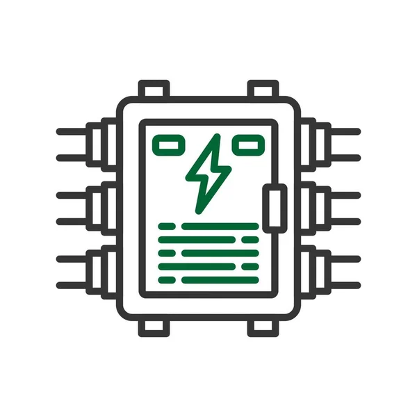 Electrical Panel Creative Icons Desig — Stock Vector