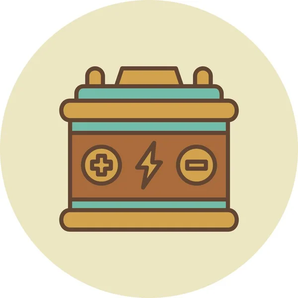 Car Battery Creative Icons Desig — Stock Vector