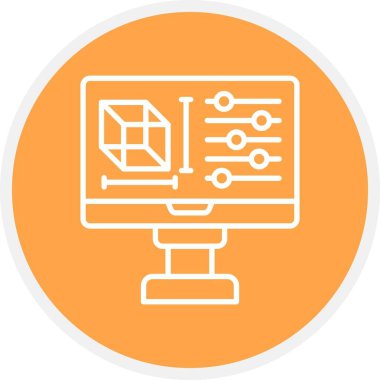 Simülasyon Yaratıcı Simgeler Tasarımı