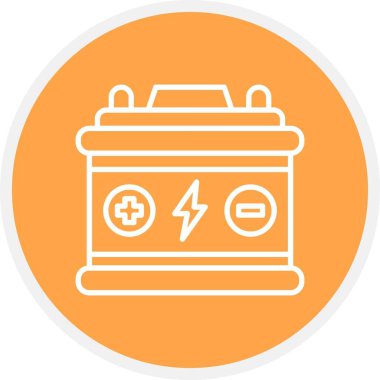 Araba Pili Yaratıcı Simgeler Tasarımı