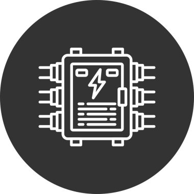 Elektrik Paneli Yaratıcı Simgeler Tasarımı