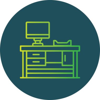 Çalışma Tablosu Yaratıcı Simgeler Tasarımı