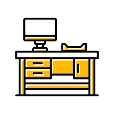 Çalışma Tablosu Yaratıcı Simgeler Tasarımı