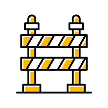 Yol Bariyeri Yaratıcı Simgeler Tasarımı