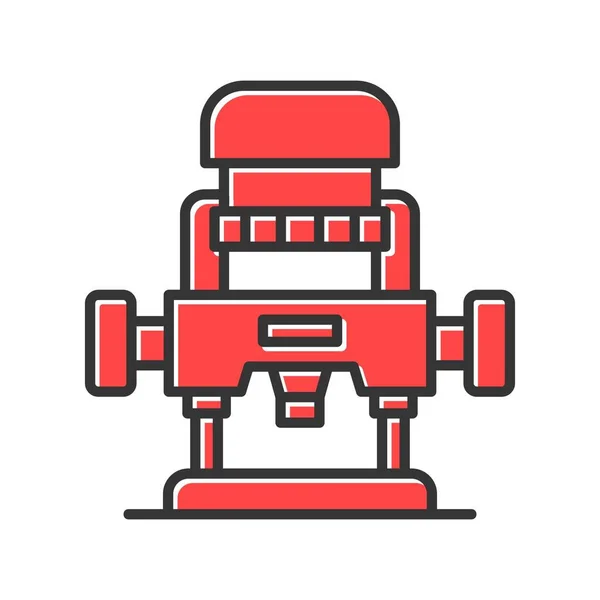 Router Machine Iconos Creativos Desig — Vector de stock