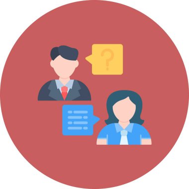  İş Görüşmesi Yaratıcı Simgeler Tasarımı