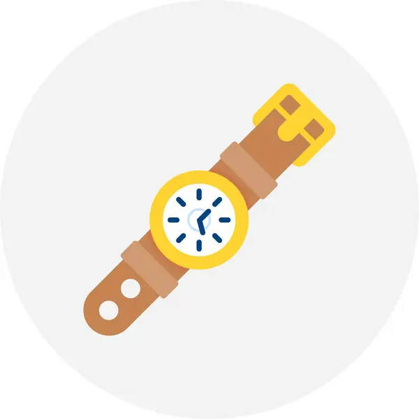 Reloj Pulsera Creative Iconos Desig — Vector de stock