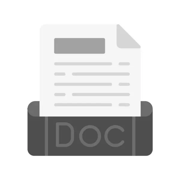 Doc File Creative Icons Defense — стоковый вектор