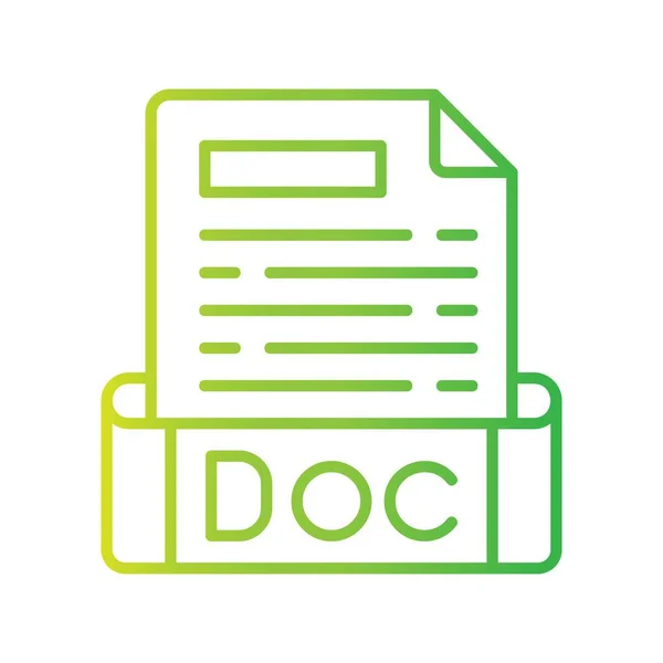 Doc File Creative Icons Defense — стоковый вектор