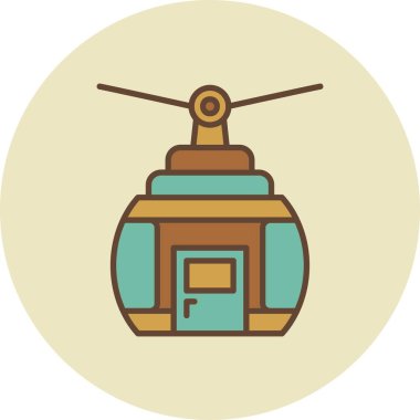 Cable Car Creative Icons Desig