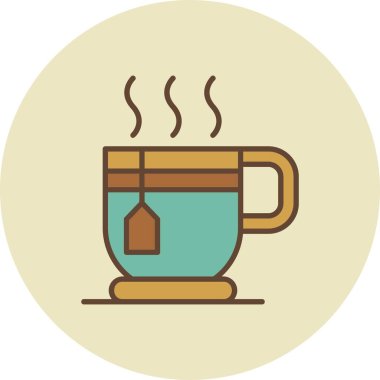 Sıcak İçecek Yaratıcı Simgeler Tasarımı