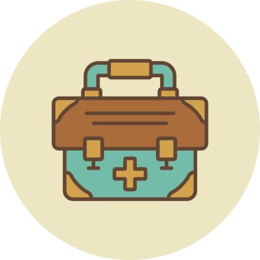 İlk Yardım Kiti Yaratıcı Simgeler Tasarımı