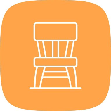 Tahta Sandalye Yaratıcı Simgeler Tasarımı